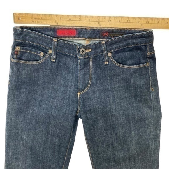 AG Adriano Goldschmied Jeans Women 27 Tribeca Dark Wash Denim Straight Leg Pants - Picture 9 of 14